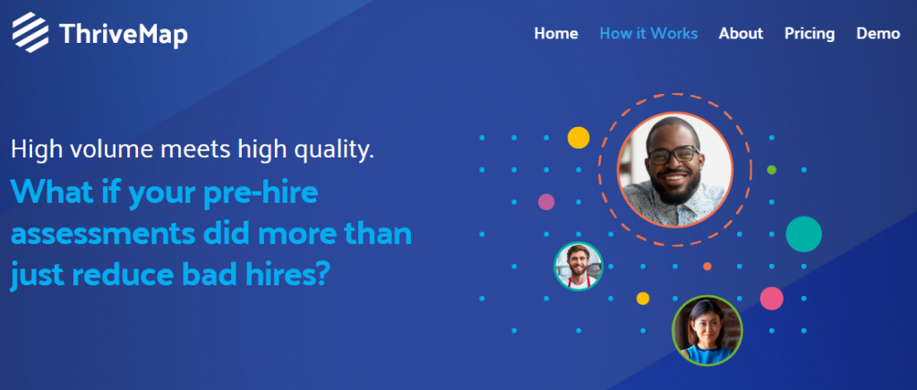 ThriveMap homepage - candidate selection tools