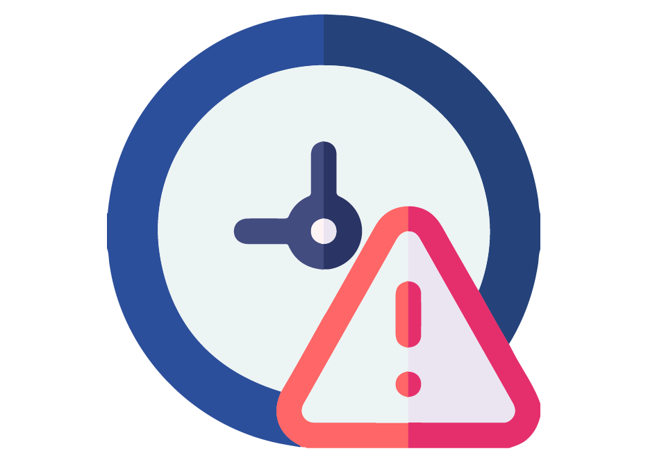 Warning prehire assessment icon