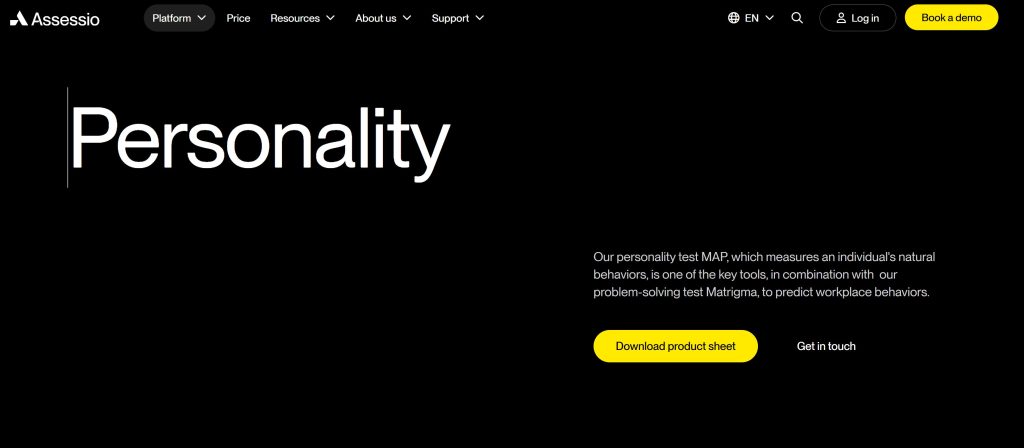 assessio personality testing
