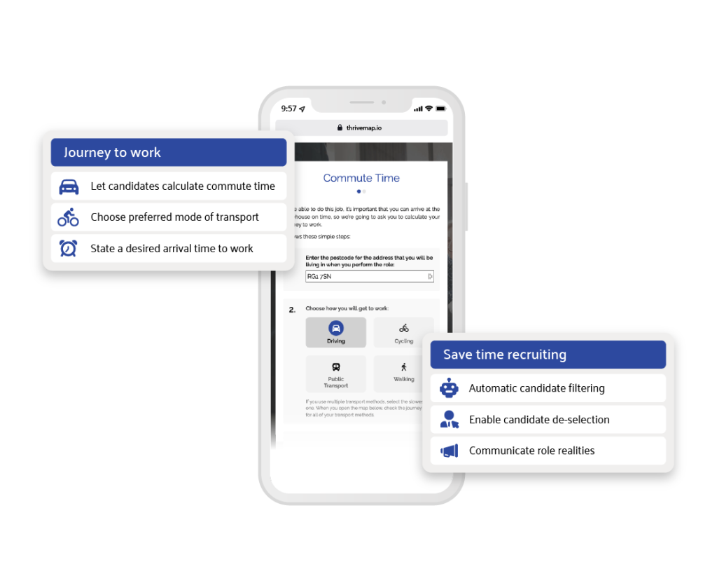 journey to work calculator tool pre hire assessment