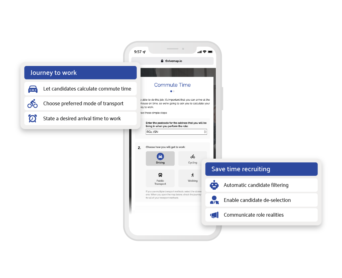 journey to work calculator tool pre hire assessment 